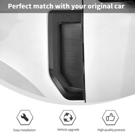 Linskip Fender Side Emblem Trim Compatible with 2017-2022 Ford F250/F350/F450/F550 XL, Fender Badges Cover, Enterior Accessories(Black Carbon)