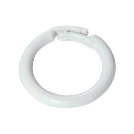 White Plastic Split Rings for Shades & Valances, Large, 25/pkg