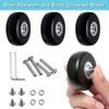 Suitcase Wheels Replacement, Pack of 4 Suitcase Replacement Wheels, Suitcase