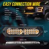 Led Grille Lights for Trucks, 12 Amber Led, Emergency Surface