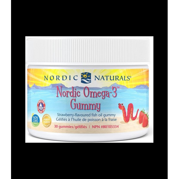 Nordic Naturals Omega 3, Strawberry (Worms) 30 Gummies