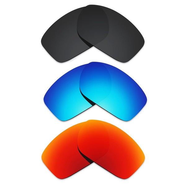 Alphax 3 Pair Polarized Replacement Lenses for Oakley Canteen 2014