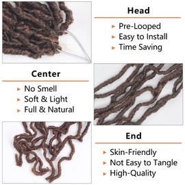 Soft Locs Faux locs crochet hair 30 Inch