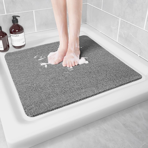Square Non-Slip Shower Mat Anti-Mould: 60 x 60 cm Bath
