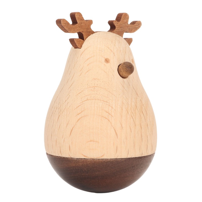 Deer Wobbler Cute Exquisite Sturdy Durable Wood Decorative Eye Catching