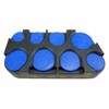 Plastic Organiser Box, Storage Box, Euro Coins Black black