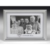 Family photo Frame In Brushed Aluminum With White Border - (70793)