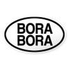 CafePress Bora Bora Oval Car Bumper Sticker