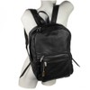 Hamosons – Large leather backpack size L / laptop backpack up to 15.6 inches, nappa leather, black
