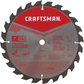 CRAFTSMAN 10 Inch 24T Framing/Ripping Carbide Miter/Table Saw Blade (CMAS21024)