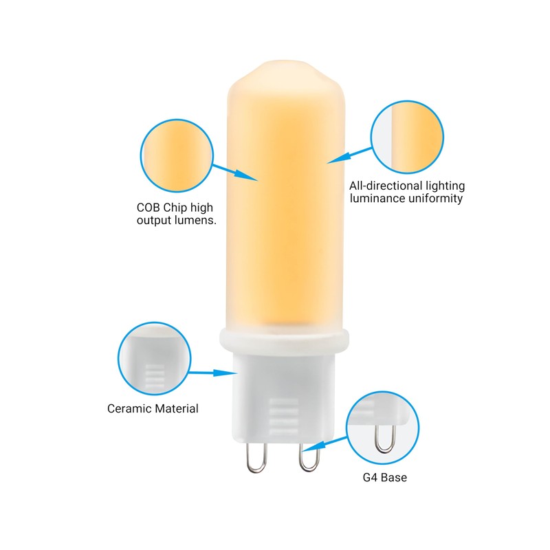 IDO G9 LED Bulb Warm White - 2700K 350LM COB