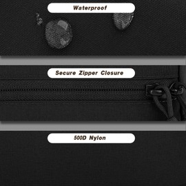 Tactical Molle Pouch Admin Wide GP Pouches for Chest Rig Vest Duty Belt Large EDC Utility Bag as Cummerbund Expanded Storage Bags