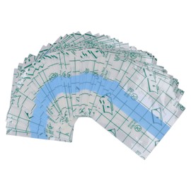 100 Uds. Paleta de Maquillaje para Manos, Película de PU Impermeable, Paleta de Mezcla de Maquillaje Desechable Autoadhesiva