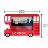SAJAK 4x6 London Bus Picture Frame Tabletop Desktop Photo Holder