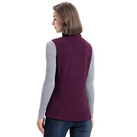 33,000ft Women's Fleece Vest, Lightweight Warm Polar Soft Vests Outerwear with Zip Up Pockets, Sleeveless Jacket for Winter
