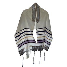 Shofars From Afar Purple Messianic Tallit Talit Prayer Shawl 72" x 22" Yeshua King of Kings - Designed by Dr. Rick & Joyce Kurnow