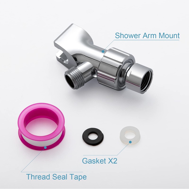 OFFO Shower Head Holder with Solid Metal Ball Joint for