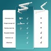 ZdwCyl Wall Mounted Clothes Hanger,Clothes Drying Rack,Laundry Rack Wall Mount,Drying