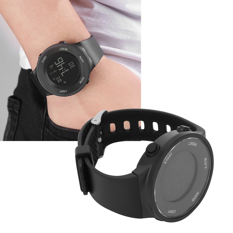 Students Electronic Watch Waterproof Stopwatch Alarm Dual Time Digital Sports
