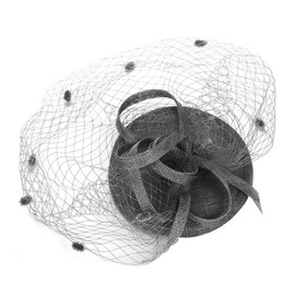 Fascinator Hats Women Girls Hair Clip Elegant Accessory Hair Clip Veil 20s Headpiece Cocktail Tea Party Headpiece Pillbox Headband Hairpin Hair Accessories Wedding Church