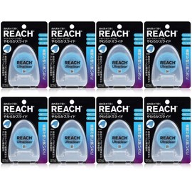 [Bulk Purchase] Reach Ultra Clean Floss, Soft Slide, 88.6 ft (27 m) x 8 Packs