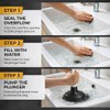 Gripzo Sink Plunger – 4 Inch Rubber Cup with 9