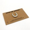 Good Luck horseshoe lucky keepsake token on printed card with