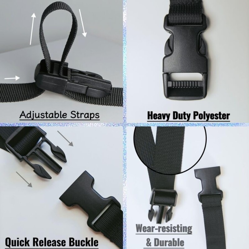 TsdL-one 6 Pack Boat Cover Tie Down Straps with Quick