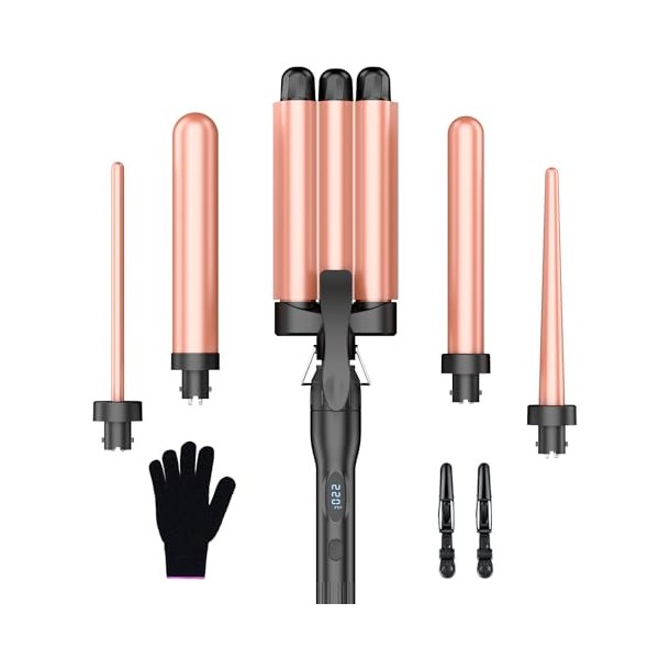 Lockenstab Set 3 F√§sser Welleneisen Mehrere Temperatureinstellungen - BESTOPE PRO