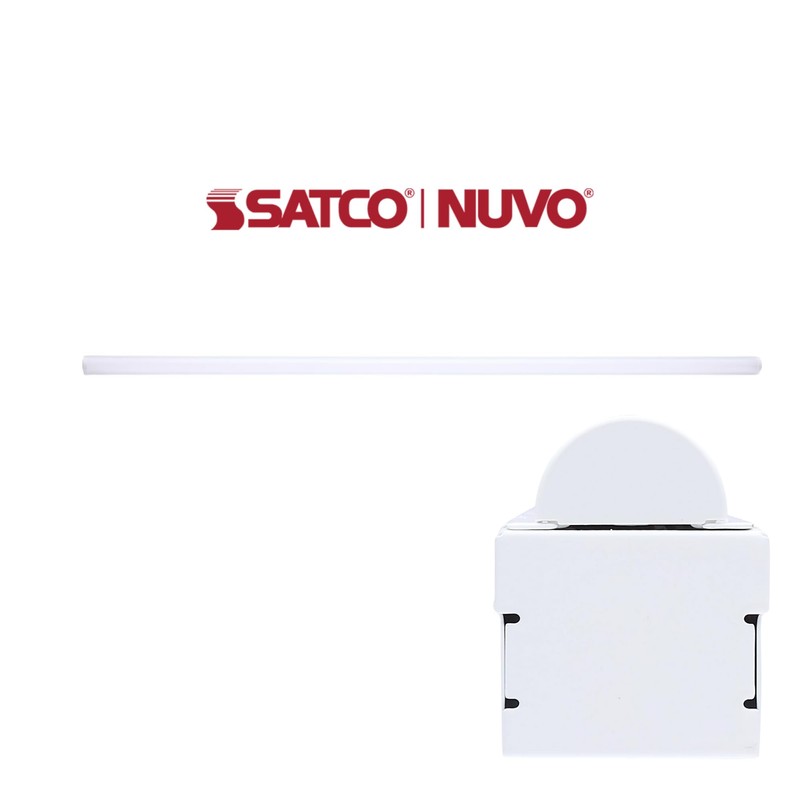 Satco 65-1221 4FT 19W LED Strip Light, CCT Selectable 2700K-5000K,