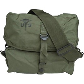 Mil-Tec US MEDICAL KIT BAG Shoulder Bag with US Army Medical Corps Emblem - OLIVE DRAB