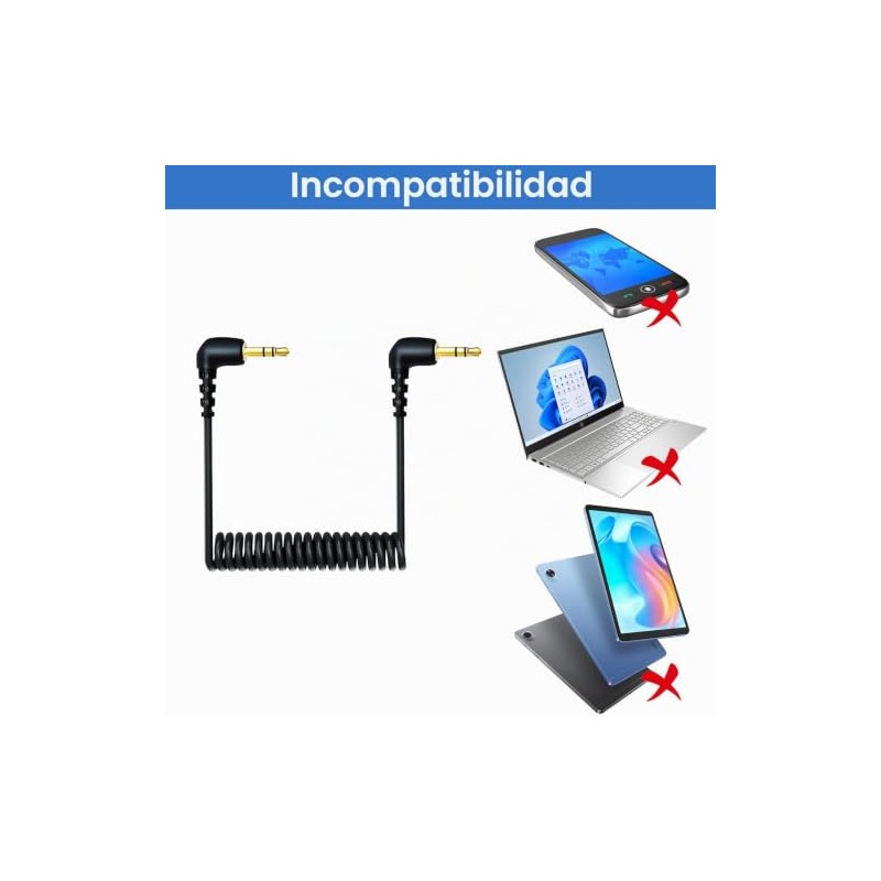 Paquete de 2 cables de micrófono de 0.1 in para