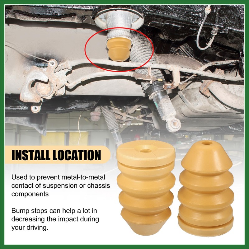 Motoforti Polyurethane Rear Front Suspension Bump Stop Replace 52088705AB Long-lasting
