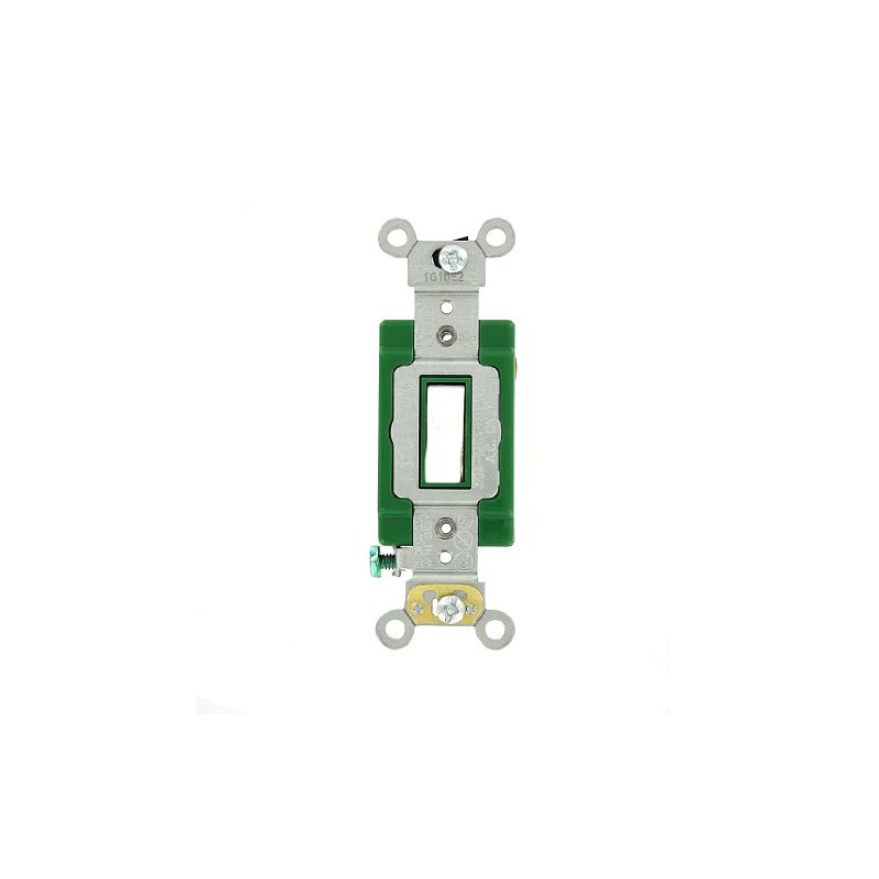 Leviton 3031-2W 30 Amp, 120/277 Volt, Toggle Single-Pole AC Quiet