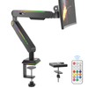 RGB Single Monitor Stand Arm,Dynamics Touch Function,Fits 17-32" Screens,Support up