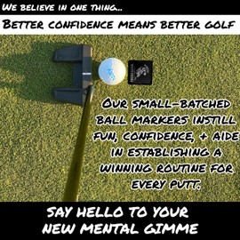 Honey Hole Golf Pro Grade Metal Golf Ball Marker – Hand Polished and Sealed with Gear Hugger Rust Protector - Scratch Resistant - Designed & Engraved in USA – Lifetime Protection (Putts are Nuts)