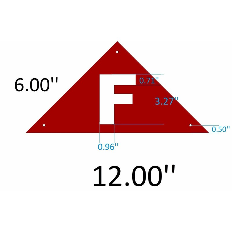Buildingsigns.com State Truss Construction Sign-F (RED ,Reflective Aluminum ,Heavy duty-REF24-102