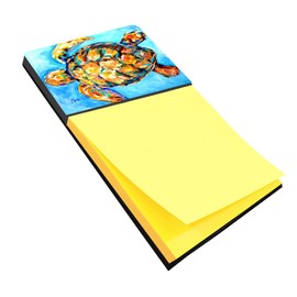 Caroline's Treasures MW1150SN Sand Dance Turtle Refiillable Sticky Note Holder or Note Dispenser, Large, Multicolor