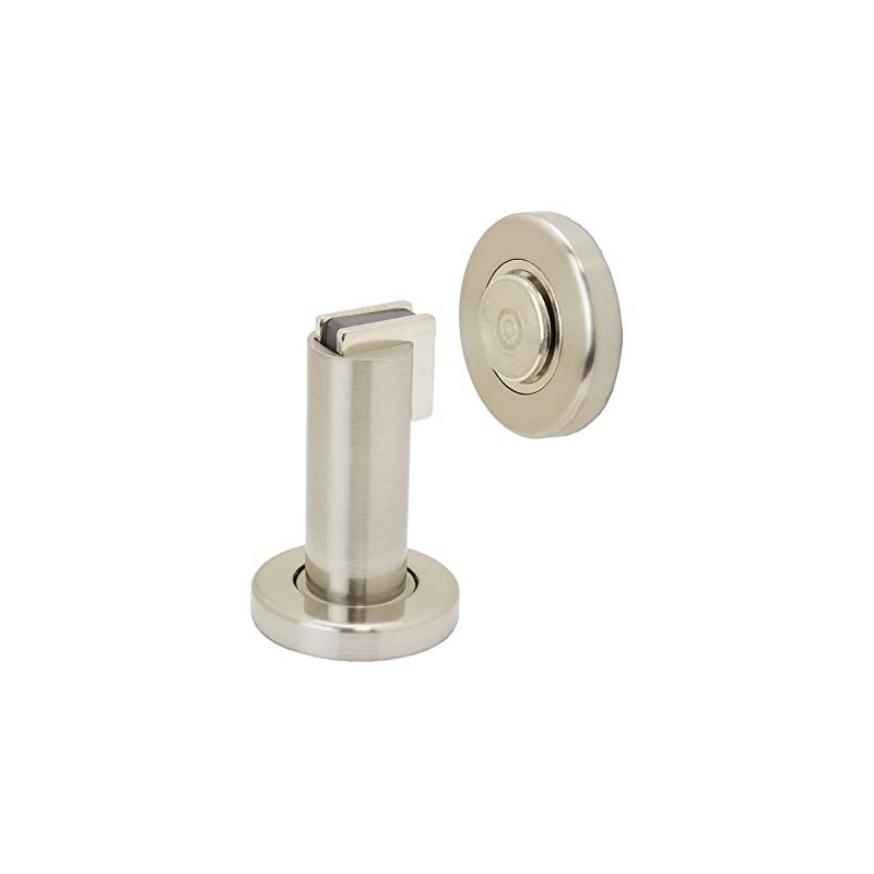 FPL Modern Door Stop/Holder and Magnetic Catch - Satin Nickel