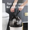 BAIYEUSO 100 Count 4 Gallon Small Black Trash Bags, Durable