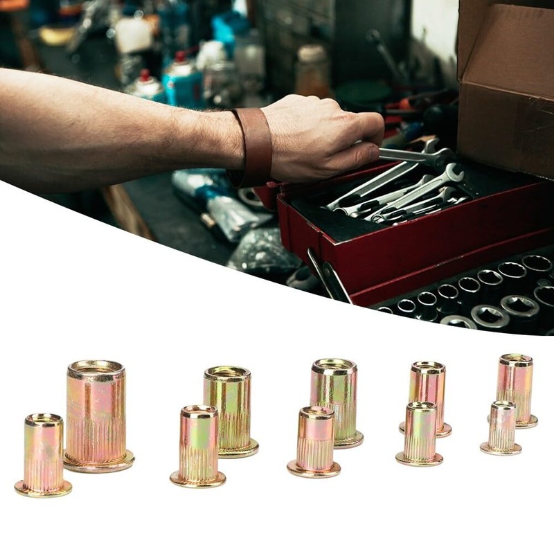 Longzhuo 300PCS Tuerca de remache, kit de tuercas de remache