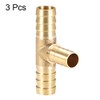sourcing map Hose Reducer Barbed Three-Way Connector 12 x 10