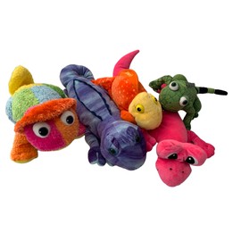 Weighted stuffed animal, lizard plush with 2-3 lbs - gecko, chameleon, washable buddy, ready to ship