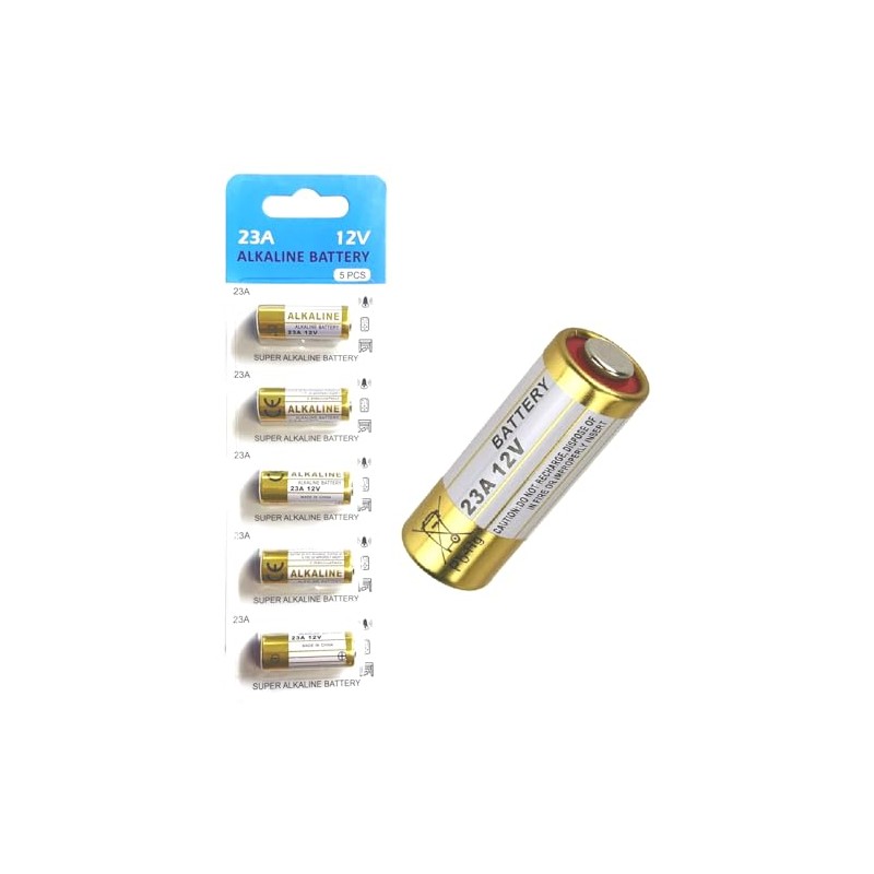 23A 12V Batteries for Doorbell and Remote Control, 12 V