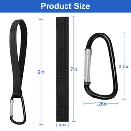 4 Pcs GuoluvSoo Stroller Hooks, Cost-Effective Multifunction Stroller Hooks for Bags, Diaper Bags, Purse, Shopping, Backpack, Universal Stroller Clips and Hooks, Mommy Hook, Stroller Accessories