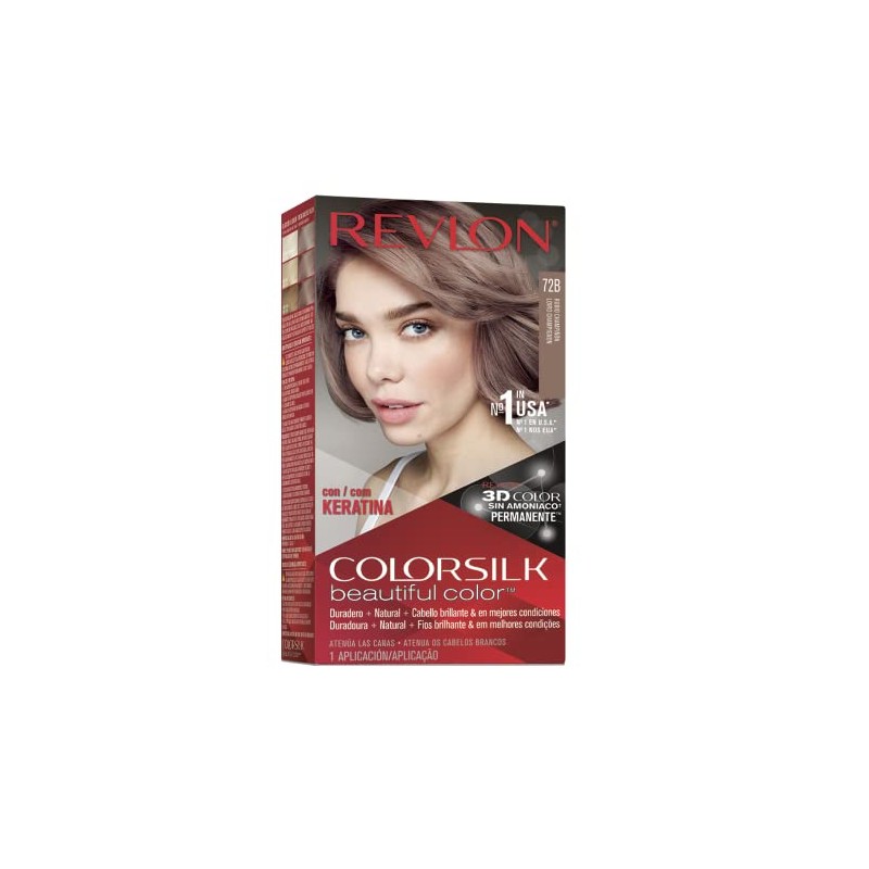 Tinte para Cabello Revlon Colorsilk Beautiful Color-Keratina 072B Rubio Champiñon