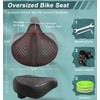 Oversizd Bike Seat, Wide Bicycle Seats for Comfort Men Wowen,