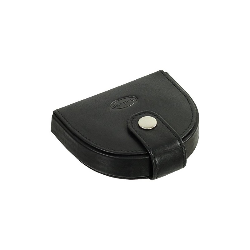 Branco Leather Men's Soft Cowhide Coin Purse, black, Modern