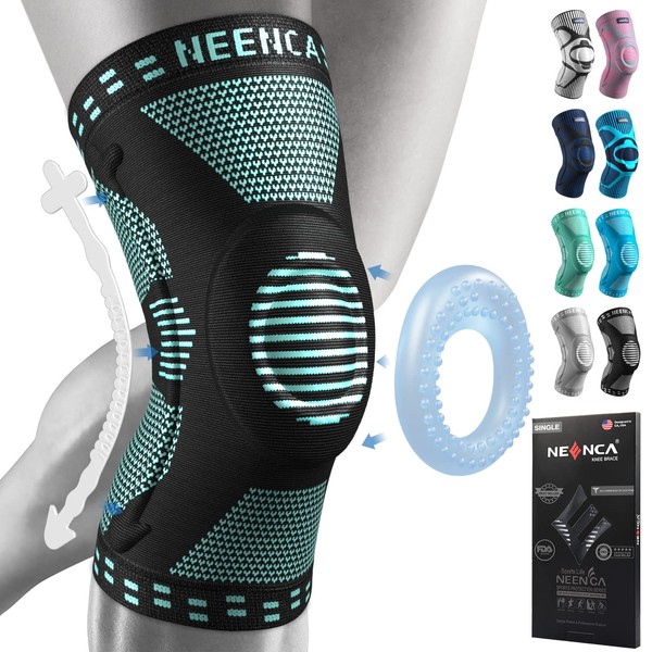 NEENCA Knee Brace,Knee Compression Sleeve Support with Patella Gel Pad
