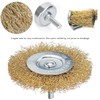 BEAUGIREW Drill Wire Brushes, 9 Pieces Brass Coated Wire Brush